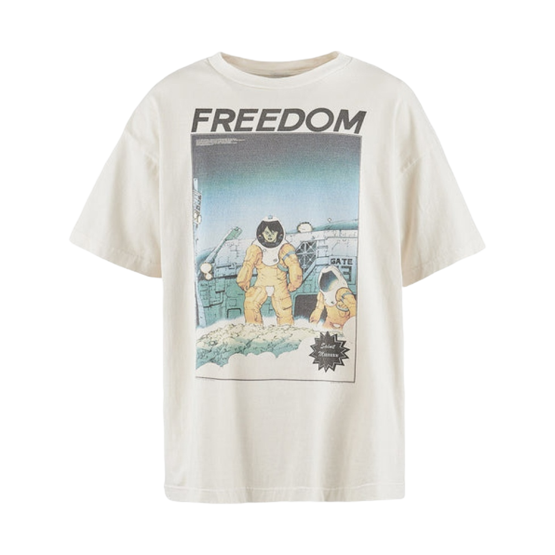 세인트 마이클 x 프리덤 아스트로 숏슬리브 티셔츠 화이트 - 24SS(Saint Mxxxxxx x Freedom Astro S/S T-Shirt White - 24SS)