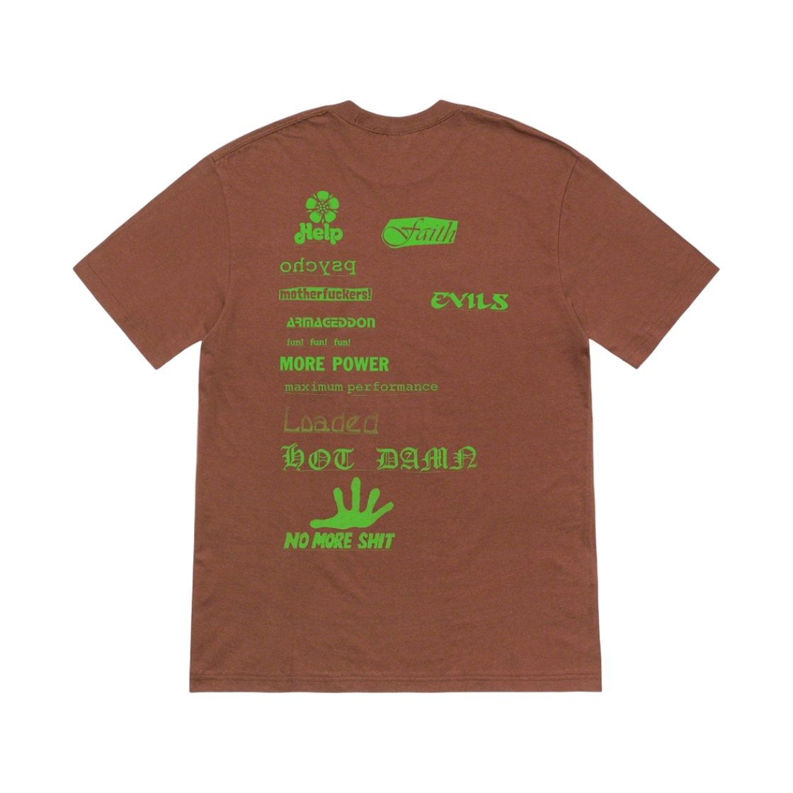 슈프림 노 모어 쓋 티셔츠 브라운 - 20FW(Supreme No More Shit T-Shirt Brown - 20FW) - 2