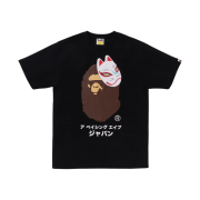 BAPE Japanese Fox Mask T-Shirt Black