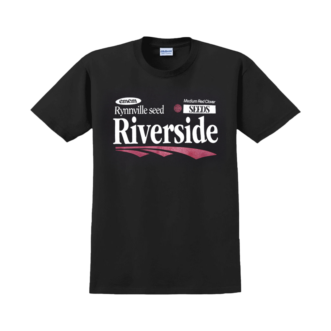 길단 X 이엠이엠 리버사이드 티셔츠 블랙(Gildan X EMEM Riverside T-Shirt Black)