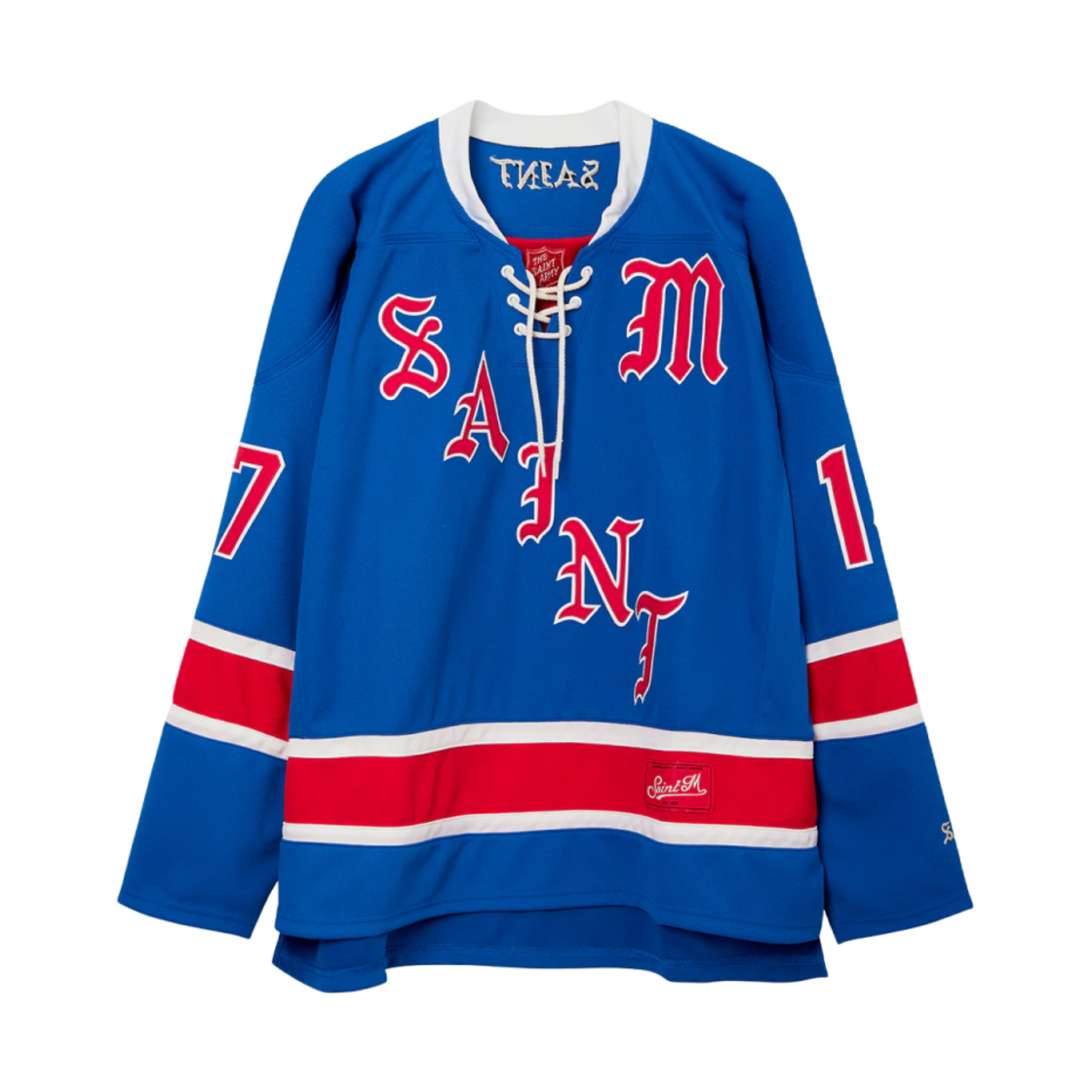 세인트 마이클 게임 셔츠 롱슬리브 티셔츠 블루 - 23SS