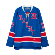 Saint Mxxxxxx Game Shirt L/S T-Shirt Blue - 23SS