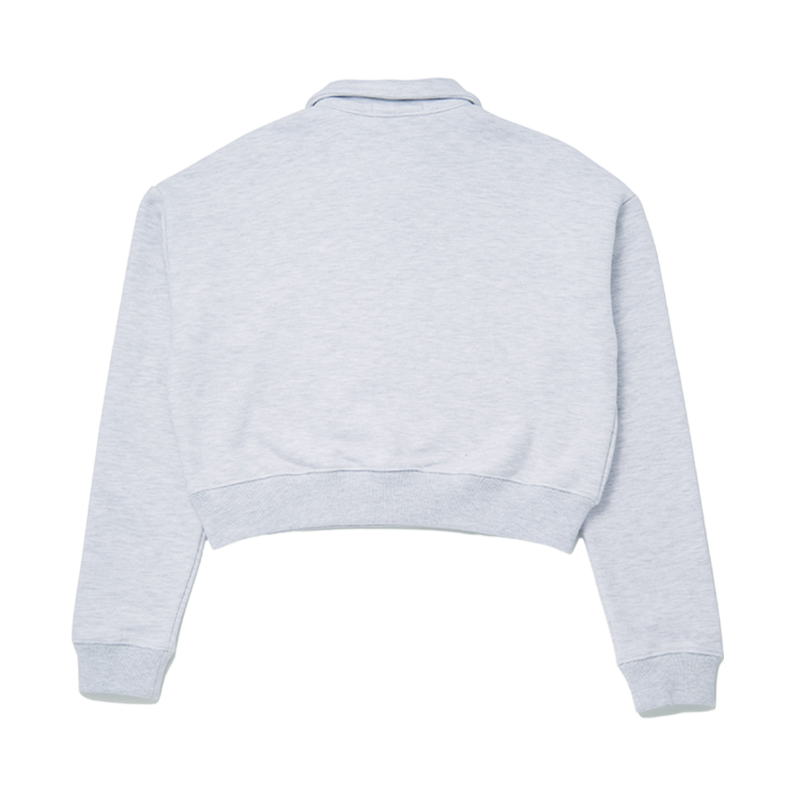 (W) 이미스 뉴 로고 크롭 집업 멜란지 그레이 - 22SS((W) Emis New Logo Cropped Zip Up Melange Gray - 22SS) - 2