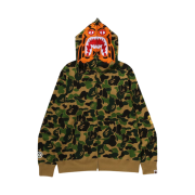 BAPE ABC Camo Tiger Full Zip Hoodie Army Green