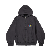 Balenciaga Ebay Zip-Up Hoodie Regular Fit Black