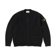 Supreme x Stone Island Boucle Cardigan Black - 23FW