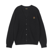 Heritage Floss Crest Wool Cardigan Black (23FW Ver.)