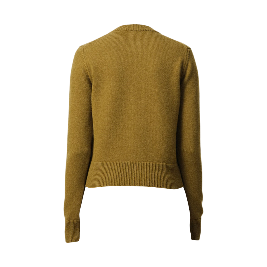 (W) 아미 톤온톤 하트 로고 울 캐시미어 니트 가디건 베르 리첸 카키((W) AMI de Coeur Wool Cashmere Knit Cardigan Vert Lichen Khaki) - 2