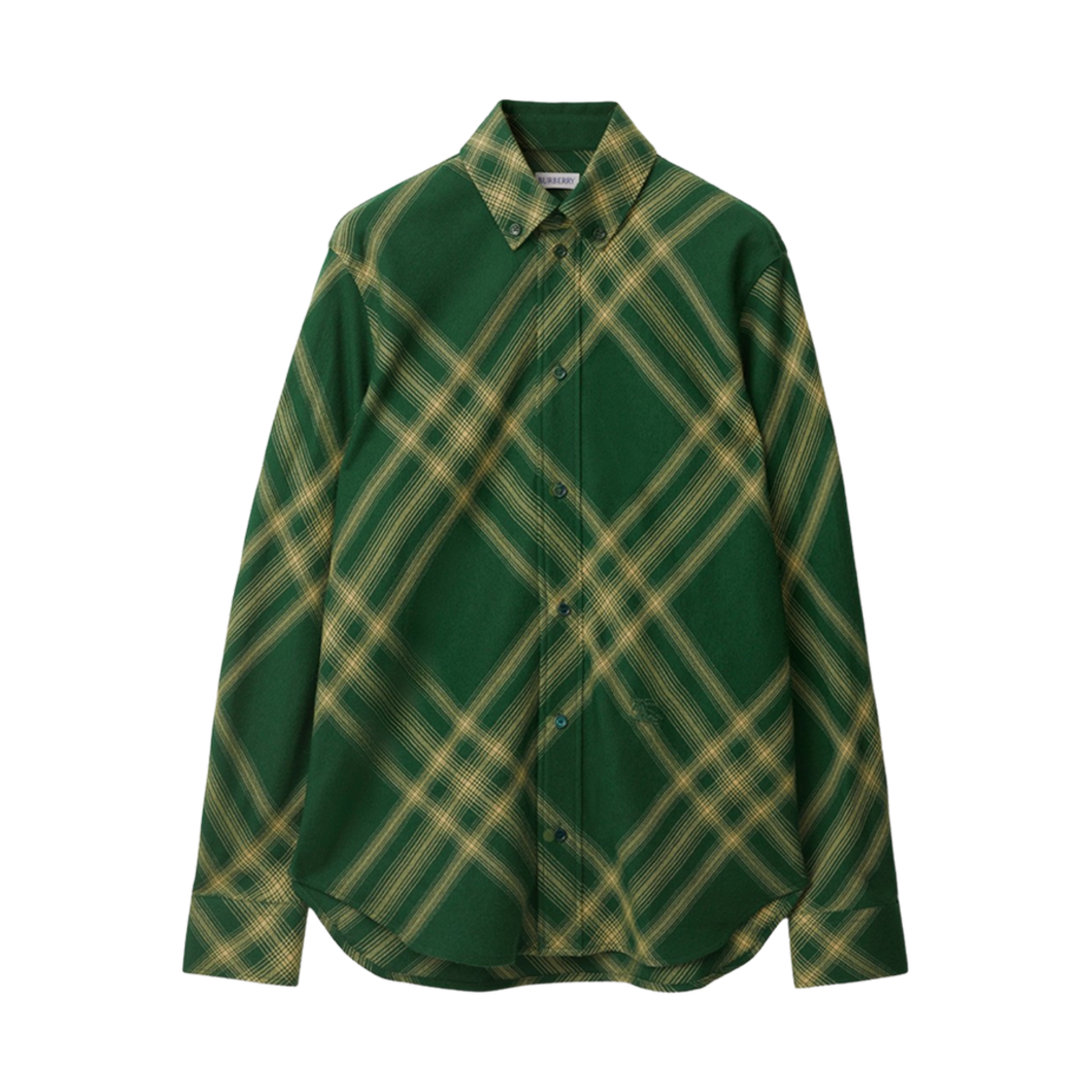 8083595 (W) Burberry Check Wool Shirt Primrose - 대표 이미지 #1