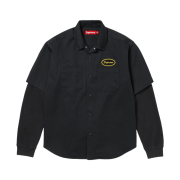 Supreme Thermal Sleeve Work Shirt Black - 23FW