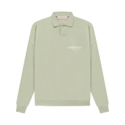 Essentials Long Sleeve Polo Seafoam - 22SS