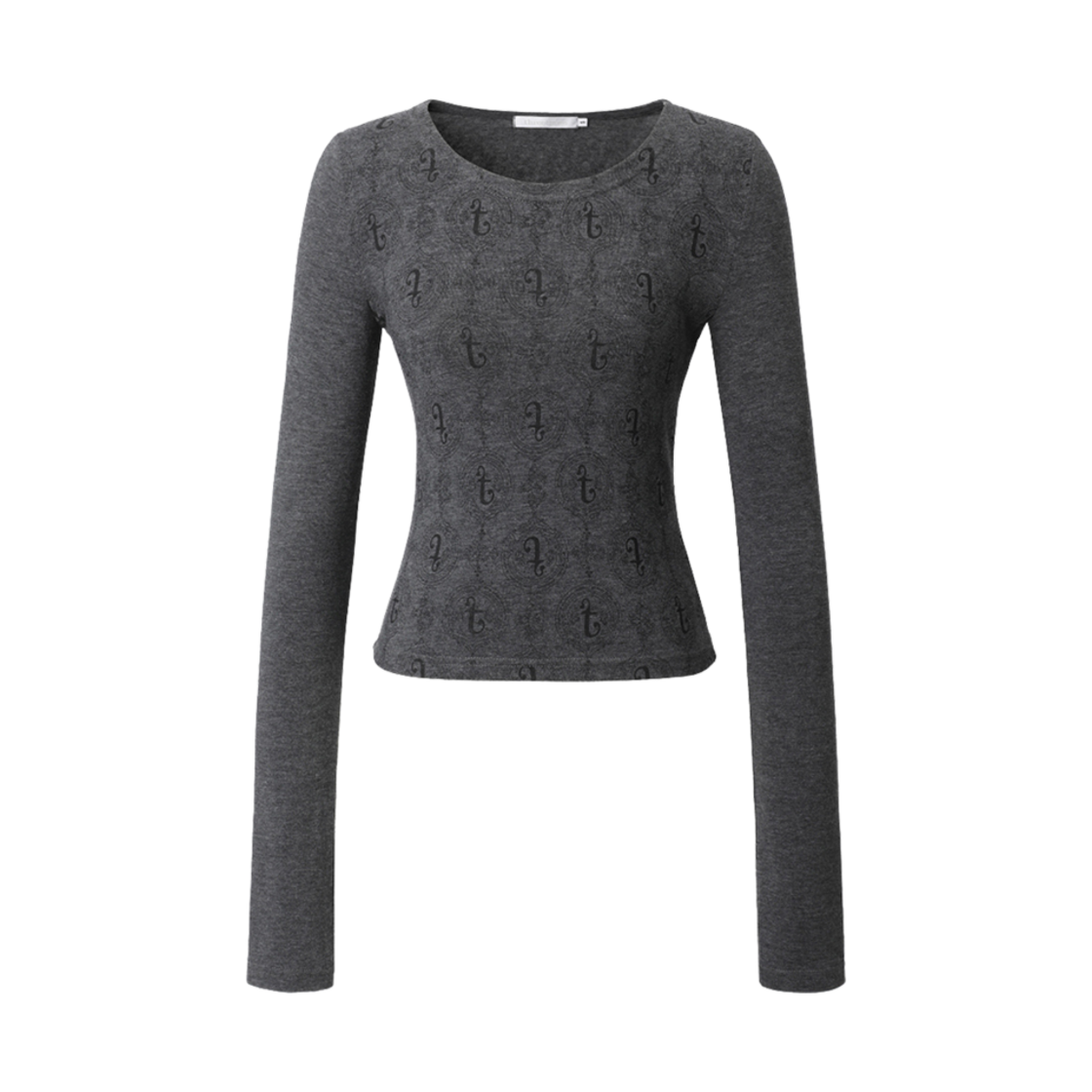 (W) 쓰리타임즈 엔들리스 티셔츠 차콜((W) Threetimes Endless T-Shirt Charcoal)