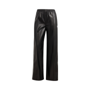 (W) Adidas Firebird Pleather Pants Black - US Sizing