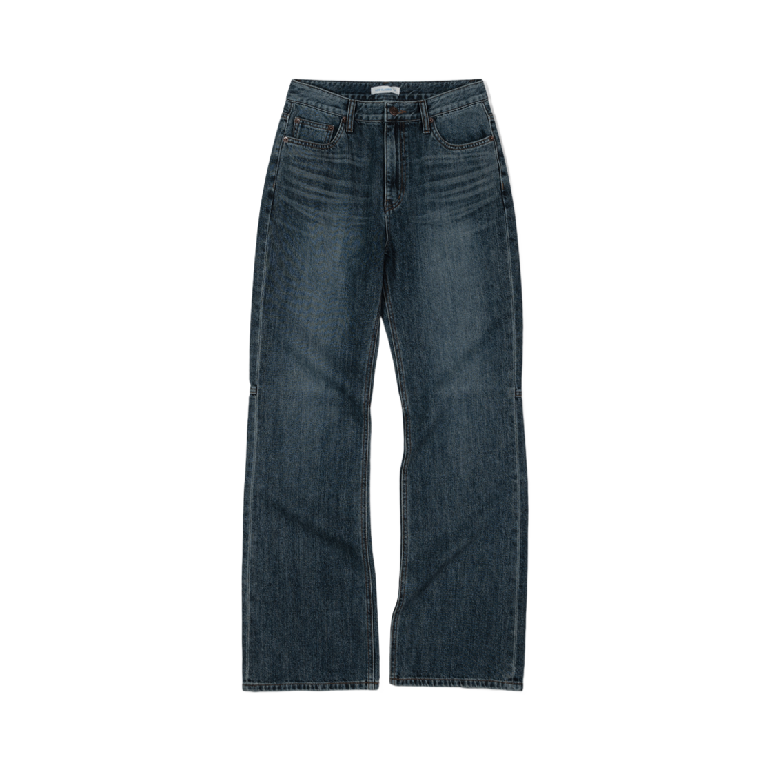 (W) 로우클래식 슬림 진 다크 블루((W) Low Classic Slim Boot-Cut Jeans Dark Blue)