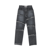 The Museum Visitor Zipper Jean Black - 22FW