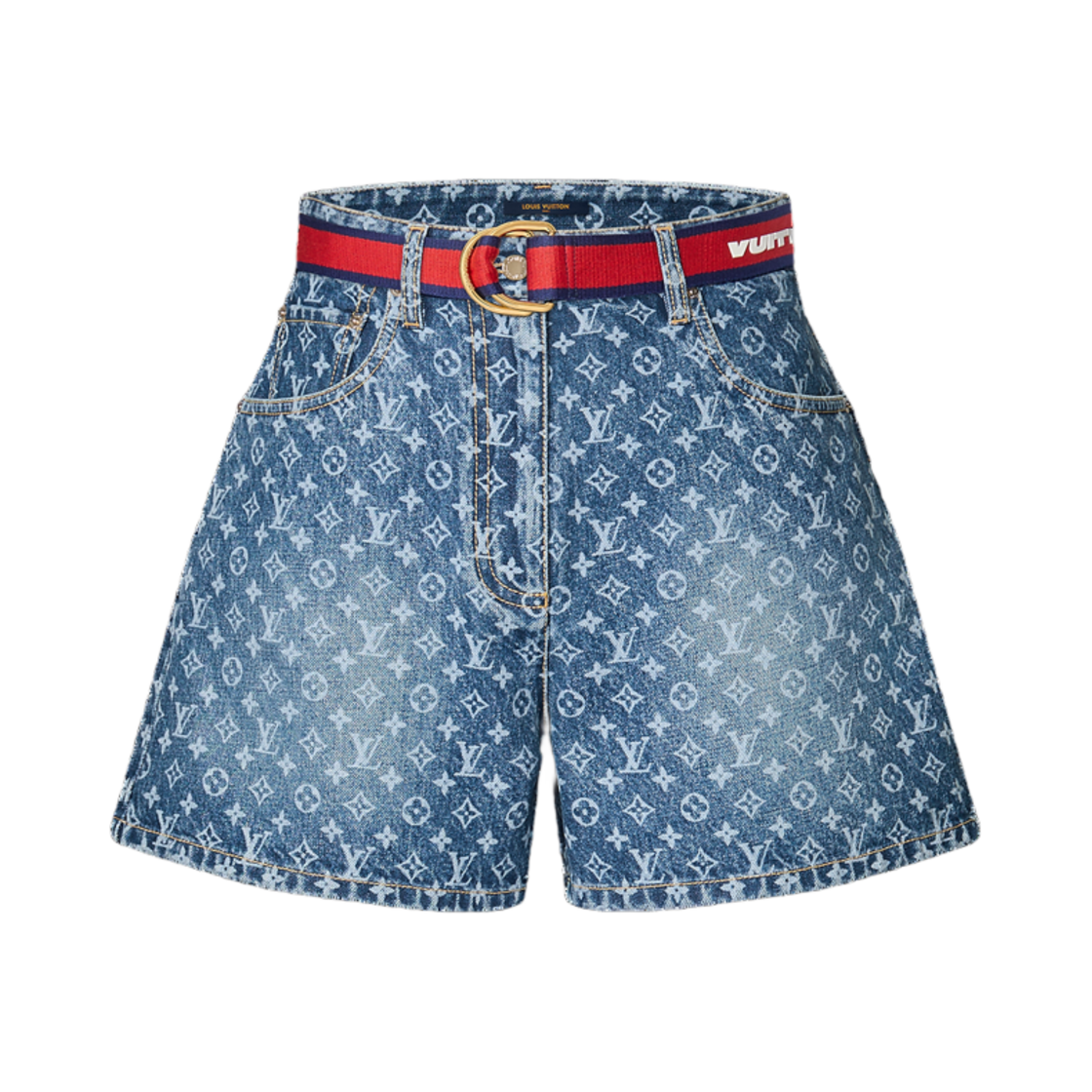 (W) 루이비통 LV x AC 모노그램 쇼츠 블루((W) Louis Vuitton LV x AC Monogram Shorts Blue)