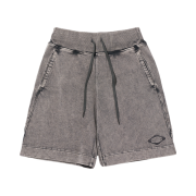 (W) Mischief Banding Sweat Bermuda Pants Washed Charcoal