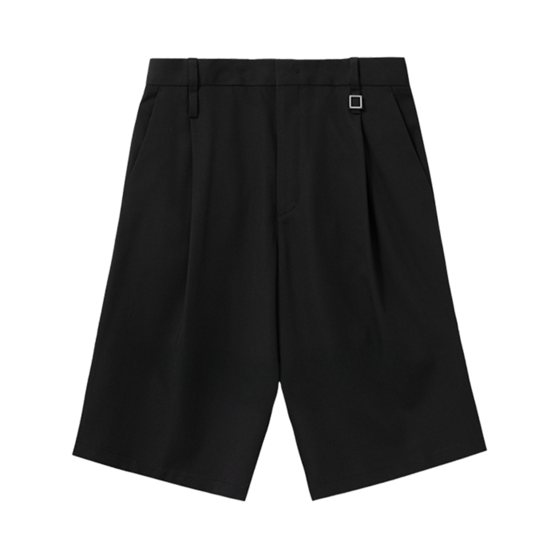 우영미 원턱 울 쇼츠 블랙 - 25SS(Wooyoungmi One Tuck Wool Shorts Black - 25SS) - 1