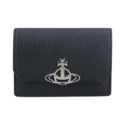 Vivienne Westwood Orb Plaque Folded Wallet Black