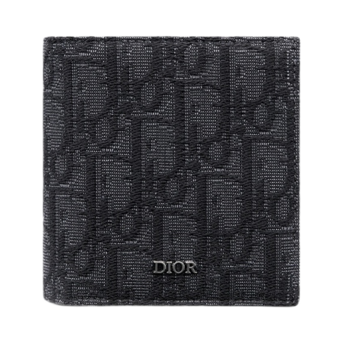 디올 컴팩트 버티컬 지갑 블랙 디올 오블리크 자카드(Dior Compact Vertical Wallet Black Dior Oblique Jacquard) - 1