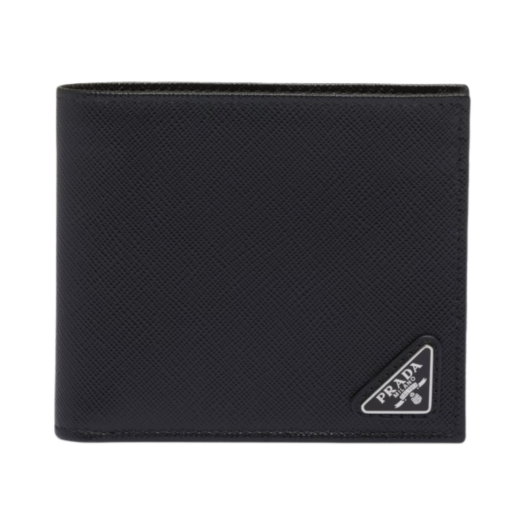 2MO738-QHH-F0002 Prada Saffiano Leather Wallet Black