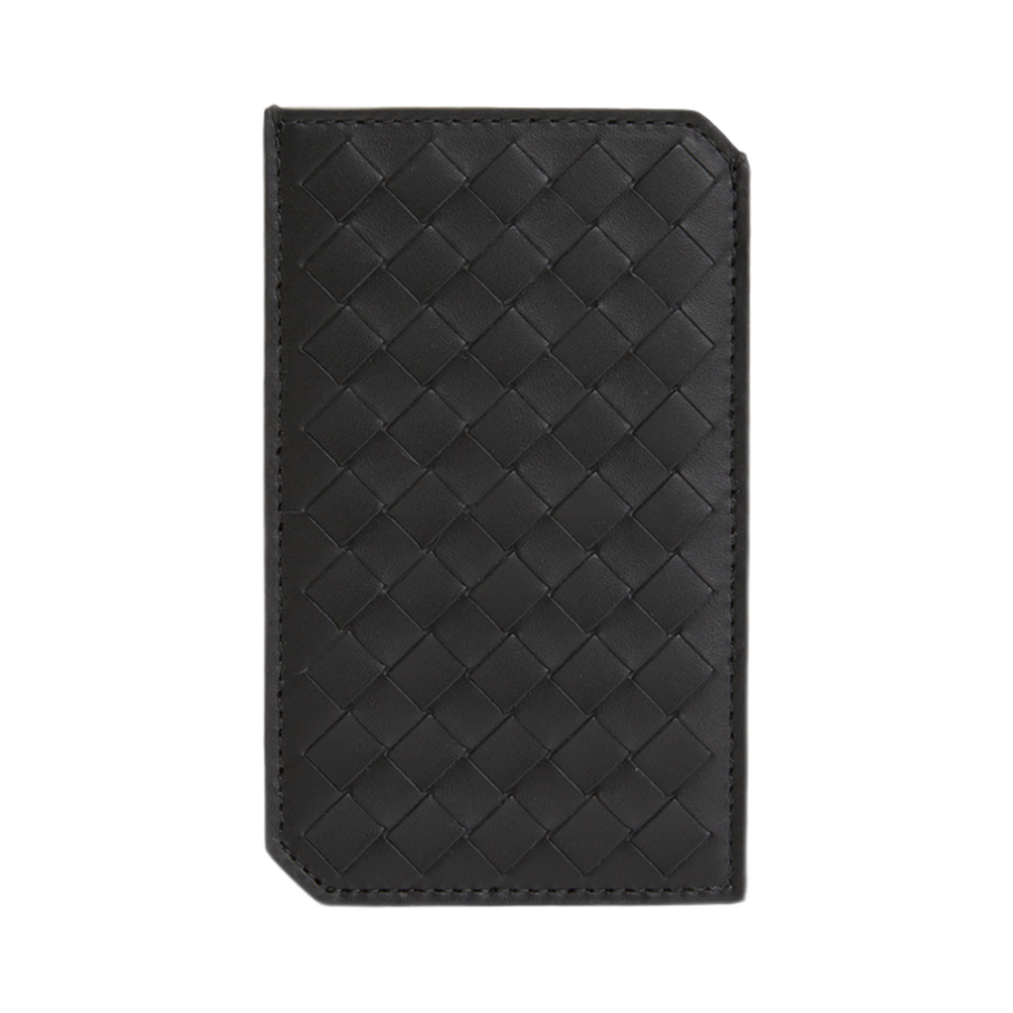 796963V4LQ11000 Bottega Veneta Intrecciato Card Holder Black