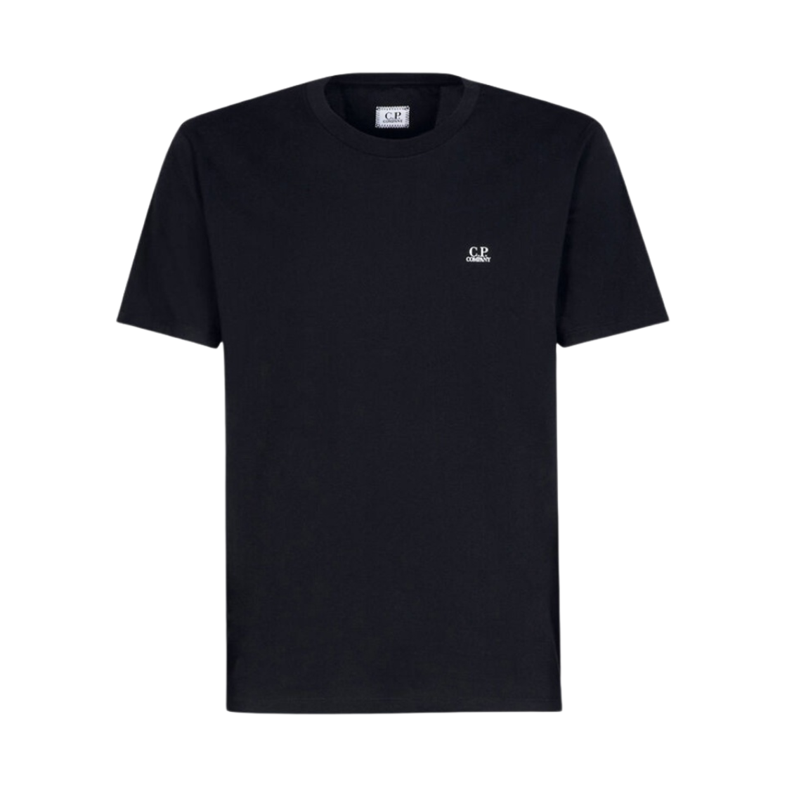 C.P. 컴퍼니 30/1 저지 스몰 로고 티셔츠 블랙 - 23SS(C.P. Company 30/1 Jersey Small Logo T-Shirt Black - 23SS) - 1