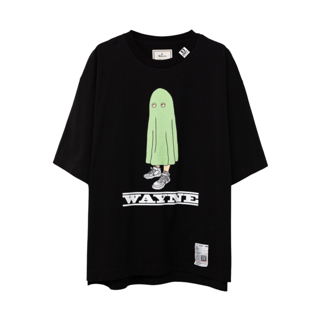 메종 미하라 야스히로 웨인 프린티드 티셔츠 블랙(Maison Mihara Yasuhiro Wayne Printed T-Shirt Black) - 1