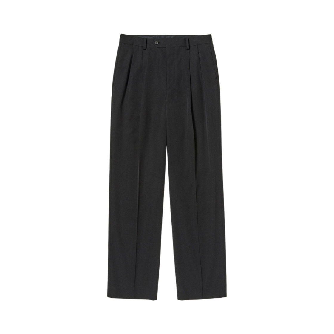 오라리 라이트 울 맥스 개버딘 투턱 슬랙스 블랙