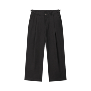 DIVEIN Vern One Tuck Wide Chino Pants Washed Black
