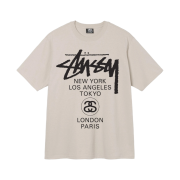 Stussy World Tour T-Shirt Smoke