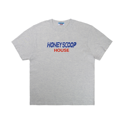 HSH25TS050OT Honey Scoop House Flag Logo Tee Oatmeal