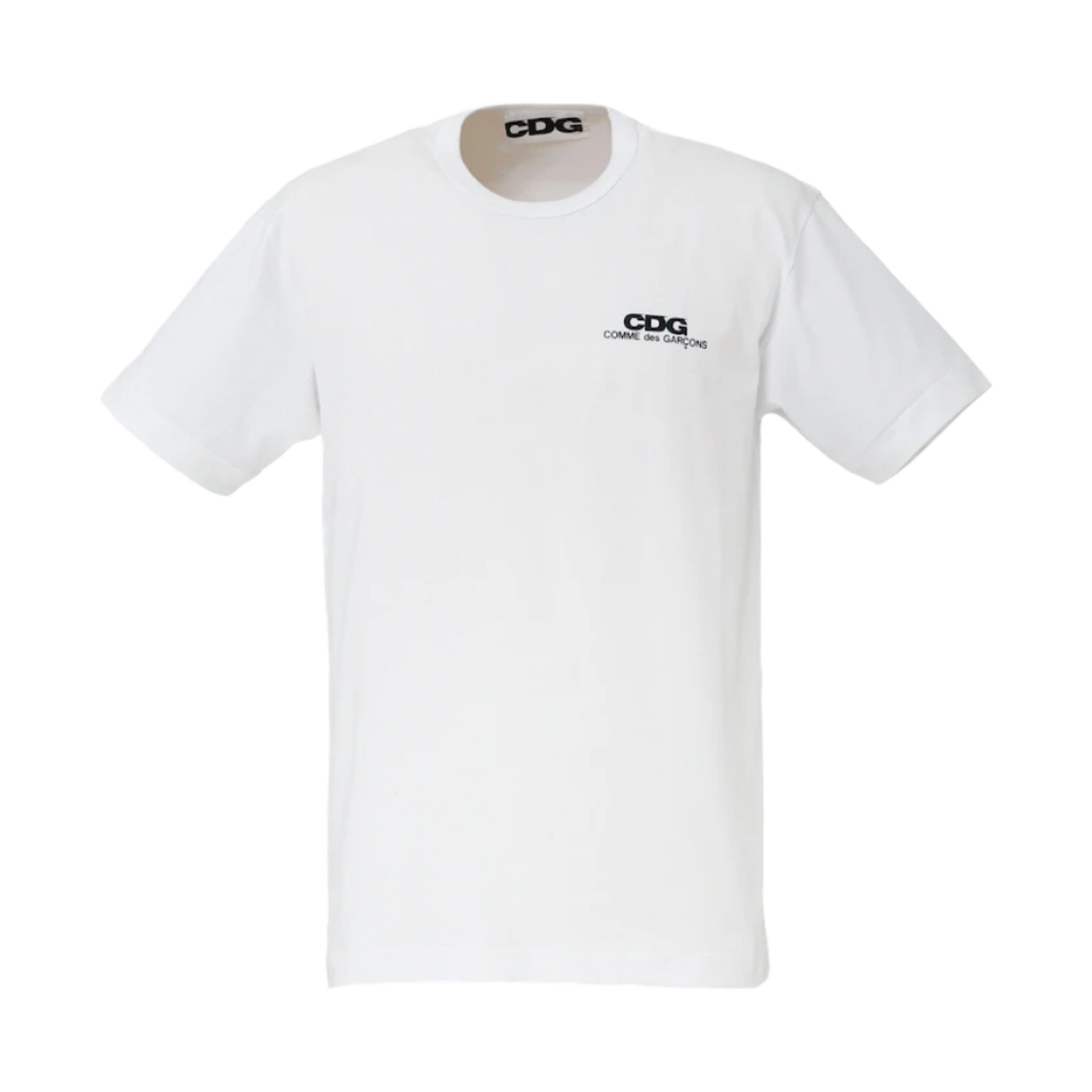CDG 스몰 로고 티셔츠 화이트(CDG Small Logo T-Shirt White)
