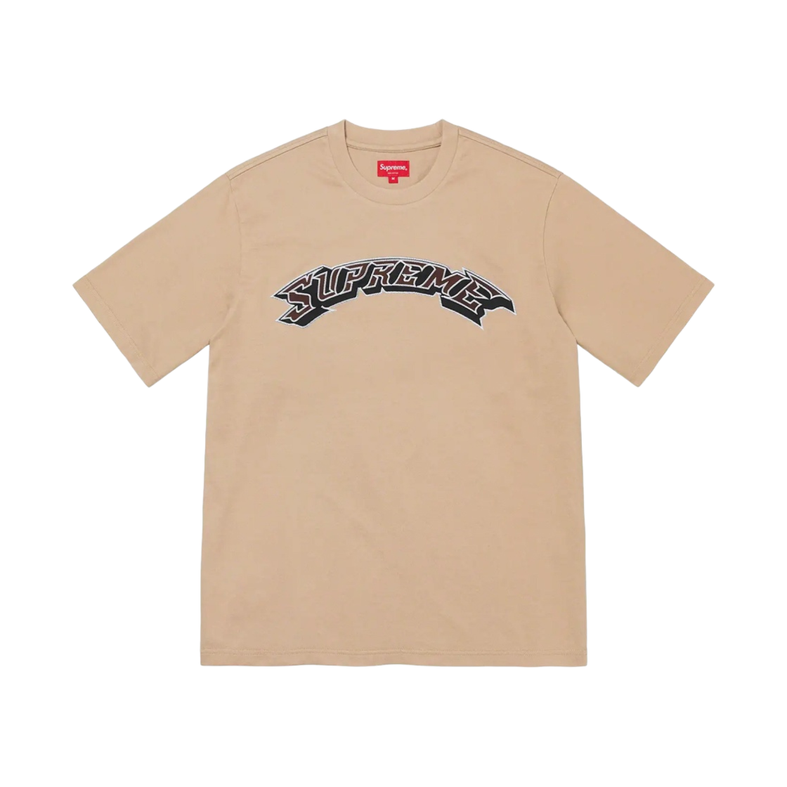 슈프림 아플리케 아크 숏슬리브 탑 다크 토프 - 22SS(Supreme Applique Arc S/S Top Dark Taupe - 22SS) - 1