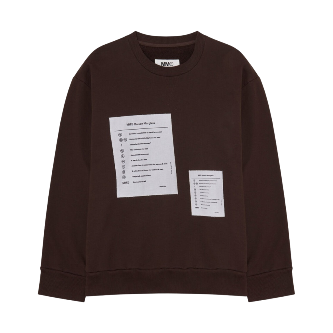 (W) MM6 메종 마르지엘라 로고 스웨트셔츠 모우((W) MM6 Maison Margiela Logo Sweatshirt Mou) - 1