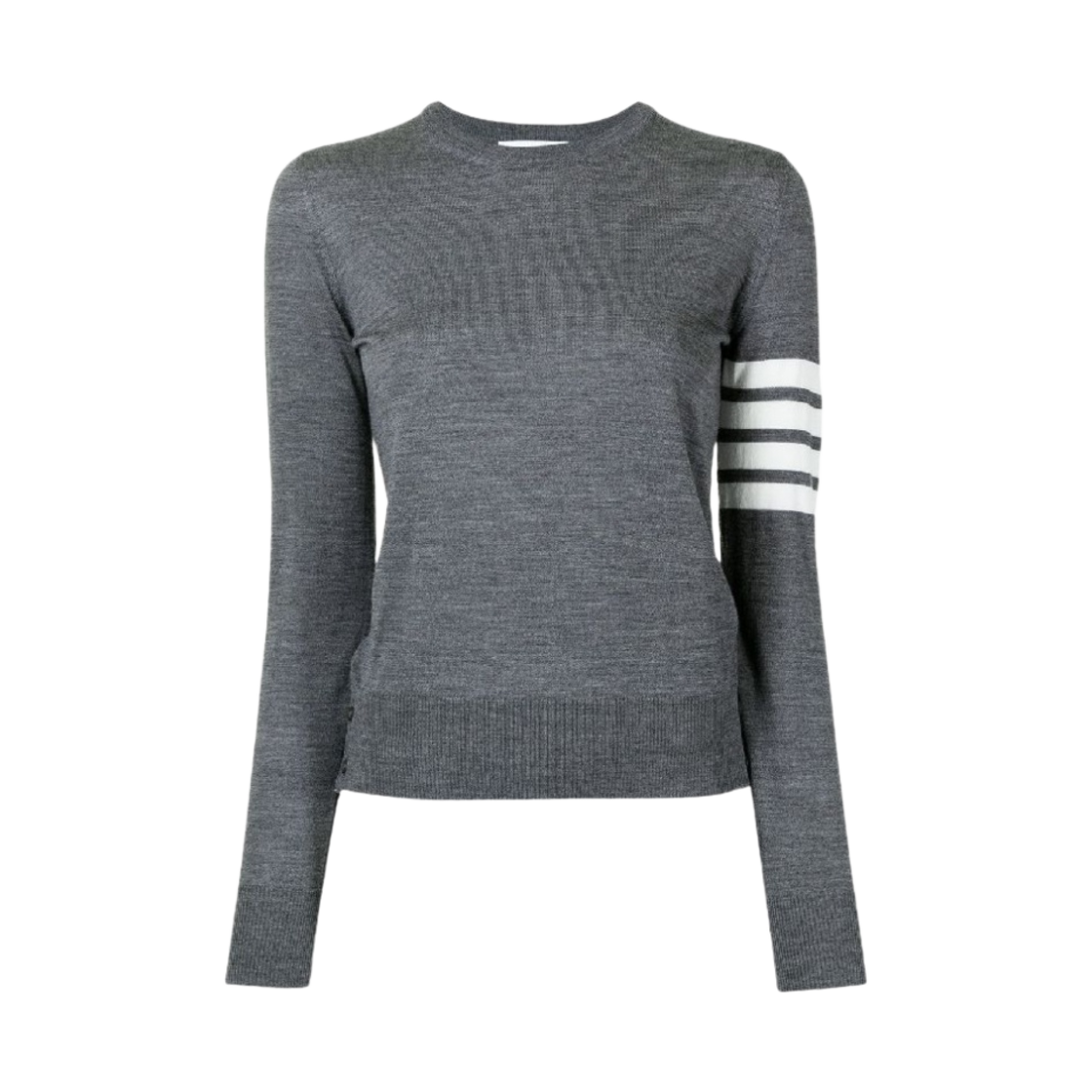 FKA280A-Y1014-035 (W) Thom Browne 4-Bar Merino Jumper Medium Grey