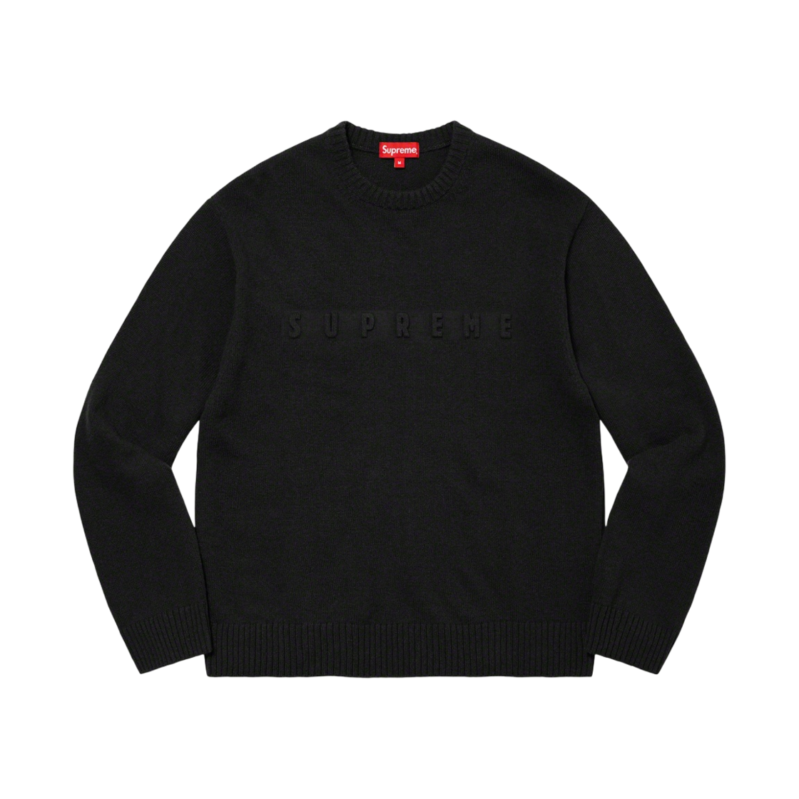 슈프림 엠보스 스웨터 블랙 - 22FW(Supreme Embossed Sweater Black - 22FW) - 1