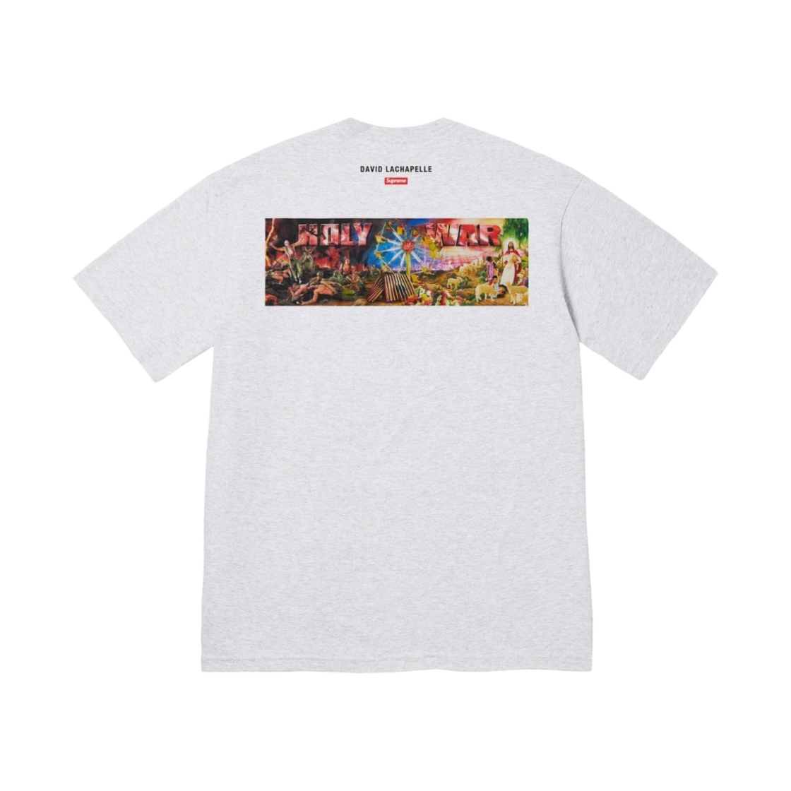 슈프림 홀리 워 티셔츠 애쉬 그레이 - 23FW(Supreme Holy War T-Shirt Ash Grey - 23FW) - 2