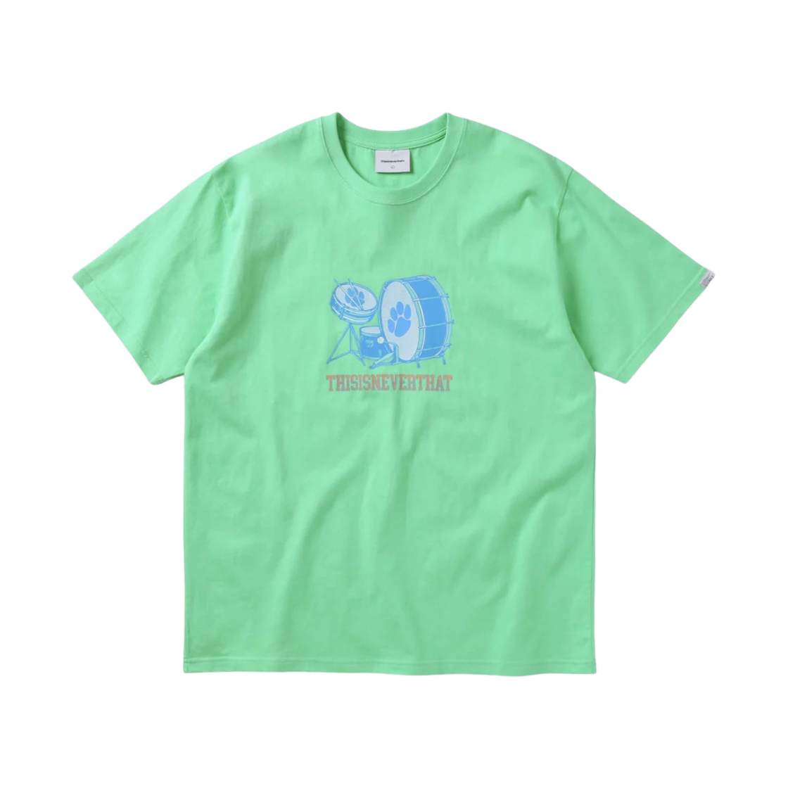 디스이즈네버댓 드럼 키트 티셔츠 라이트 그린(Thisisneverthat Drum Kit T-Shirt Light Green) - 1