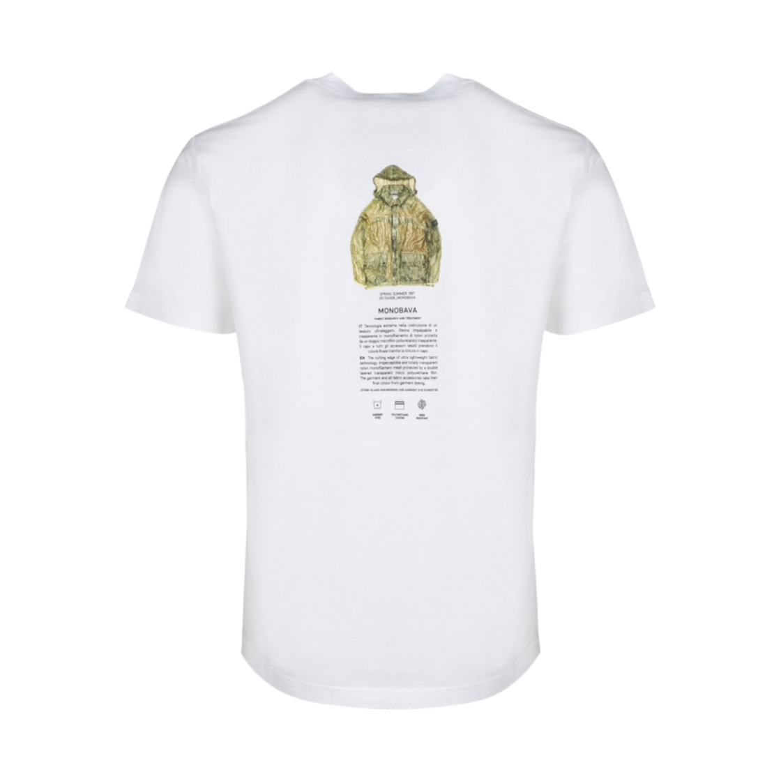 스톤 아일랜드 2NS91 아르키비오 티셔츠 화이트 - 21SS(Stone Island 2NS91 Archivio T-Shirt White - 21SS) - 2