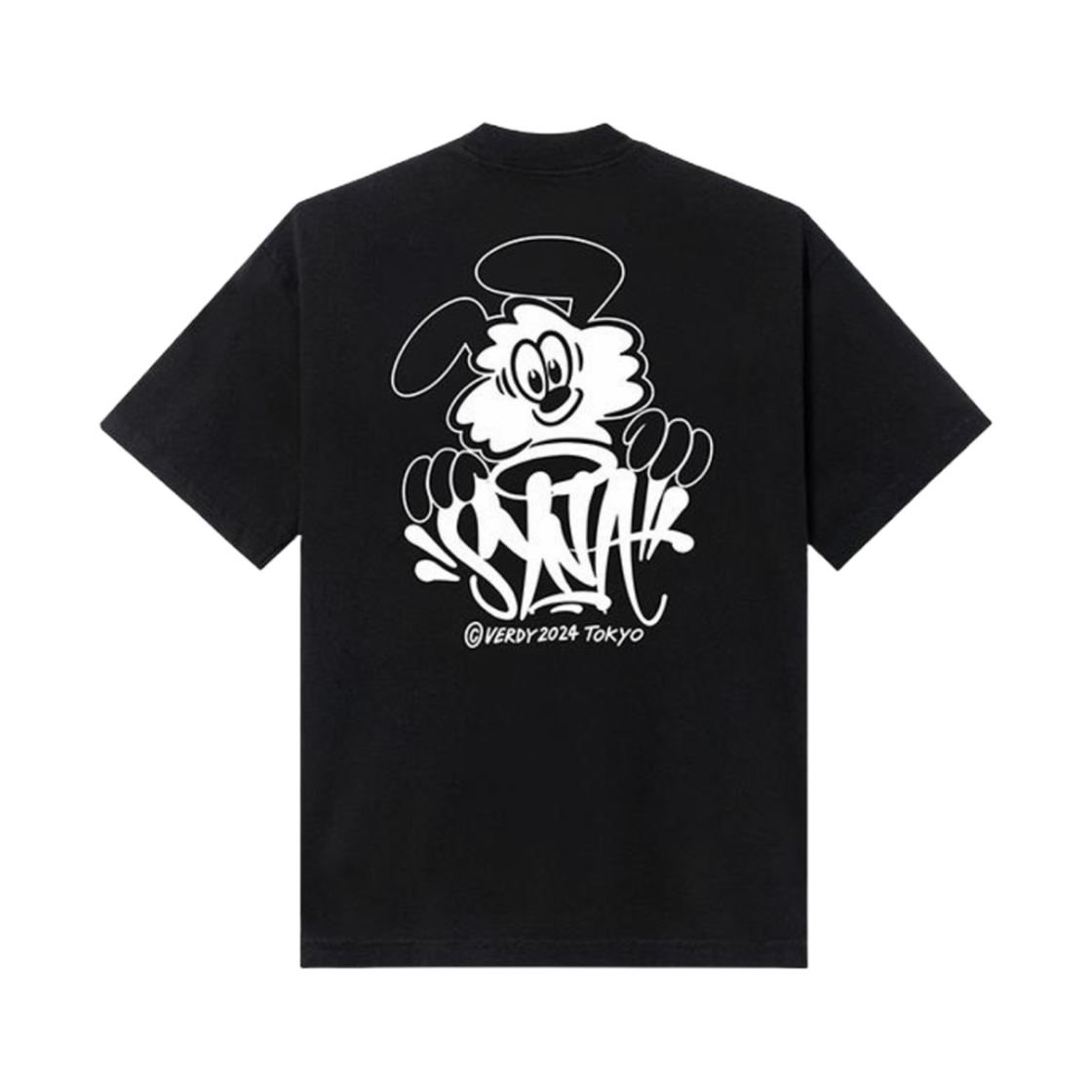 베르디 x 센트럴 씨 x 시나 월드 빅 티셔츠 블랙(Verdy x Central Cee x Syna World Vick T-Shirt Black)