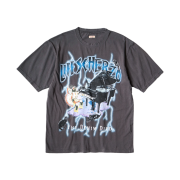 Kapital 20 Tenjiku Lightning Piano Pt Crew T-Shirt Black White