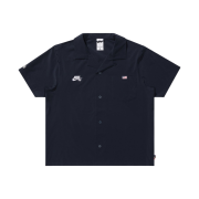Nike SB Team USA Short Sleeve Button Up Bowler Shirt Obsidian