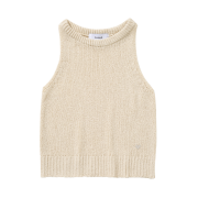 Knitted W Summer Boucle Sleeveless Linen