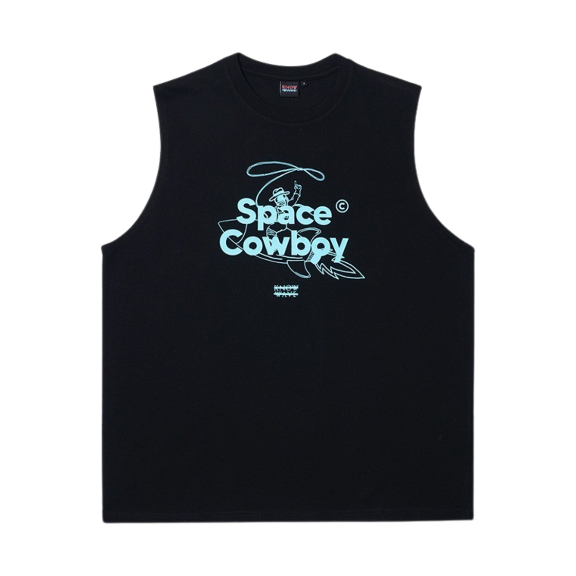 K24SSTM084BK Knowwave x Space cowboy Sleeveless Black
