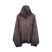 rbU Color Dyed Zip Hoodie Purple