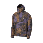 Nike ACG Therma-Fit Wolf Tree Fleece Allover Print Full zip Hoodie Canyon Purple Black- Asia