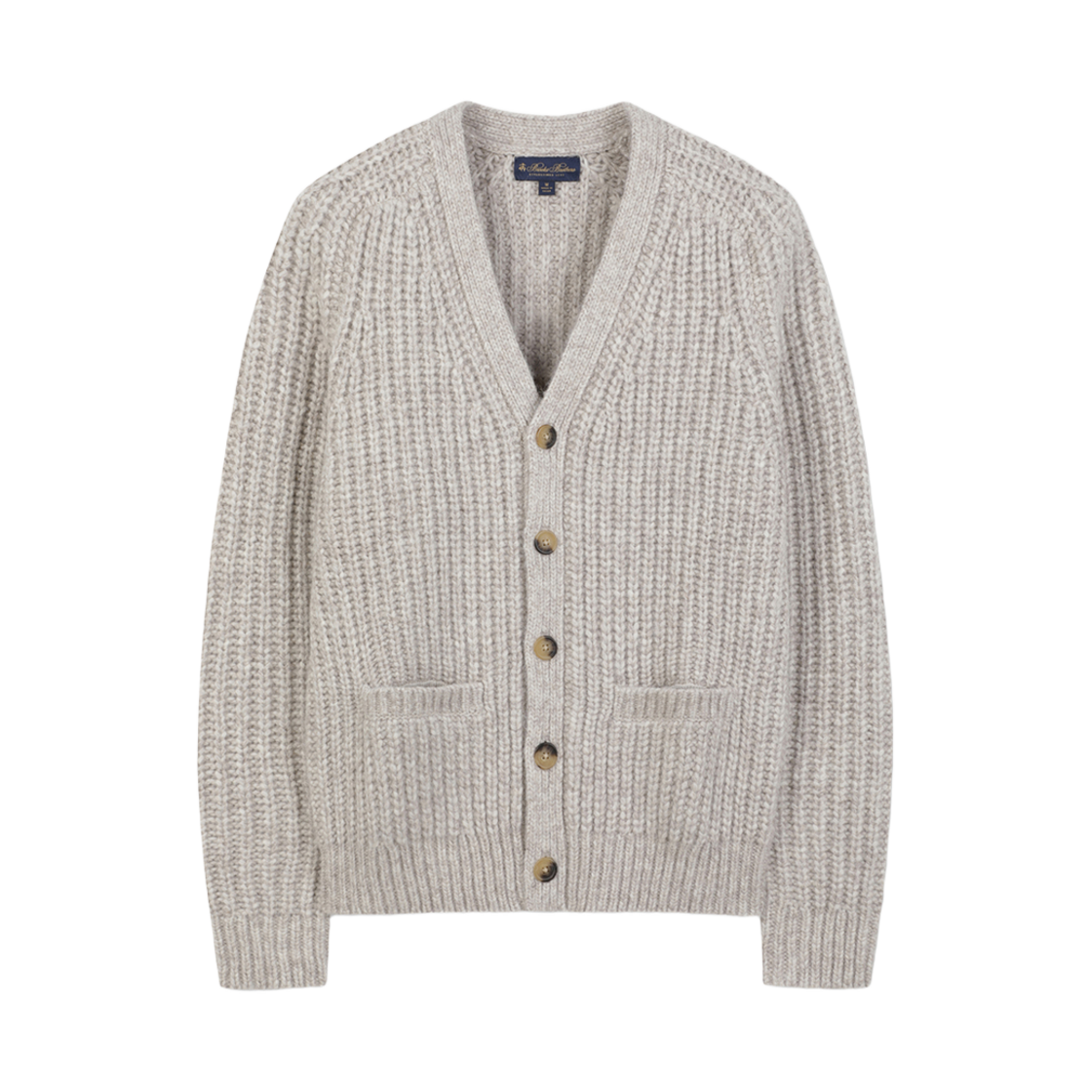 브룩스 브라더스 아카이브 잉글리시 립 가디건 베이지(Brooks Brothers Archive English Rib Cardigan Beige)