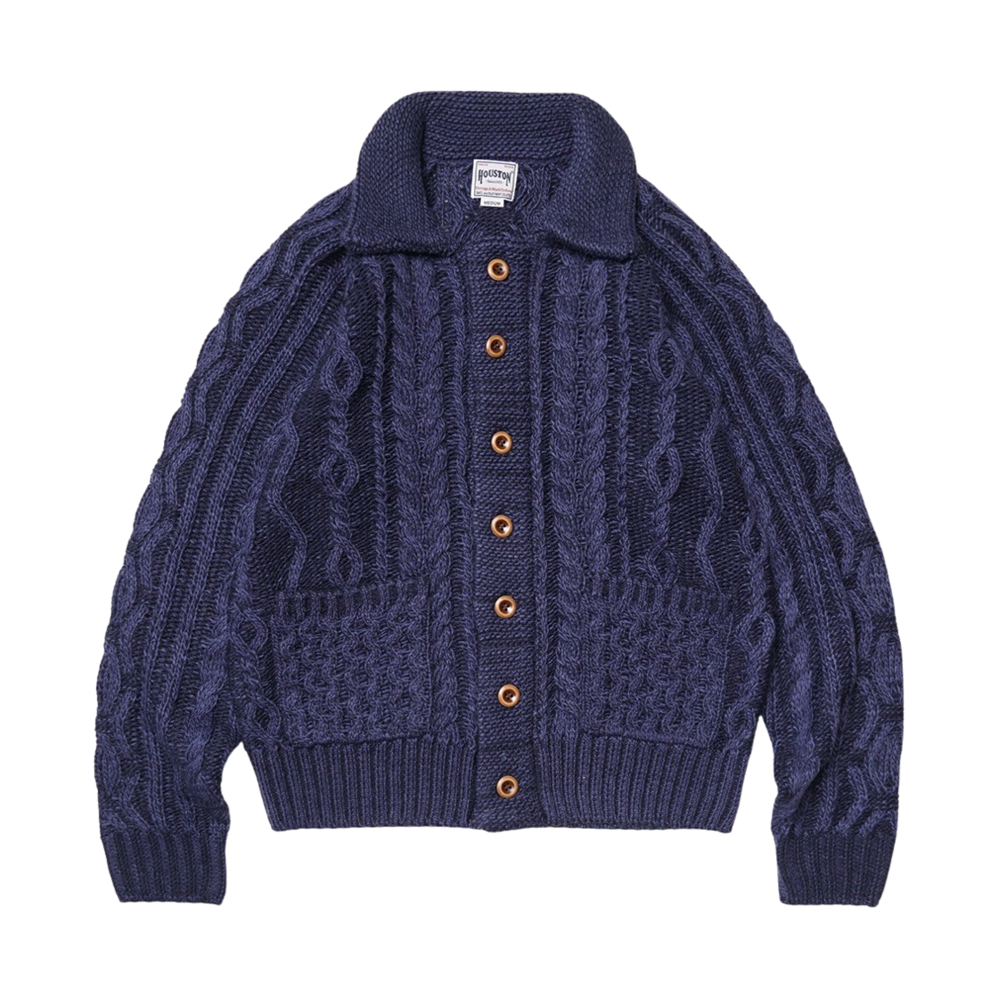 휴스턴 재팬 로우 게이지 니트 가디건 네이비 22150NV