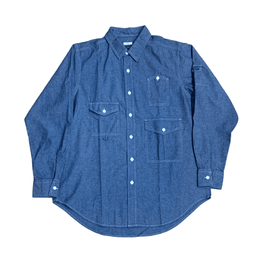 더 가이즈 ICC X FRANK J 2007 멀티포켓 셔츠 중청(The Guys ICC X FRANK J 2007 Multi-pocket shirt medium blue)